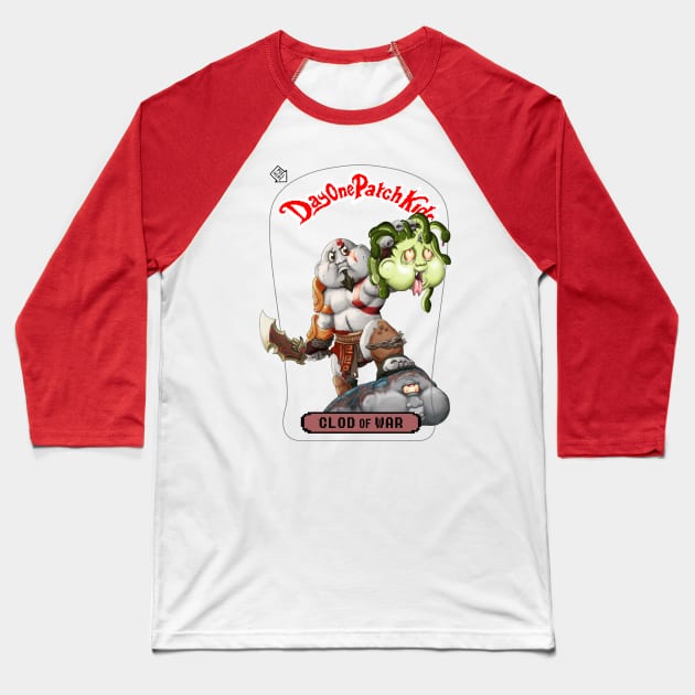 Day One Patch Kids 021 ( Clod of War ) Baseball T-Shirt by RottenTanuki